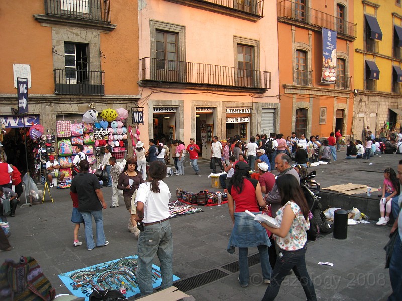 Mexico Pyramids - Mexico City 2009 1445.jpg - A trip to the Teotihuacan area of Mexico to visit the pyramids. A vast complex and a great climb to the top. This was followed by lunch in a cave, then a visit to the historical center of Mexico City. March 2009.